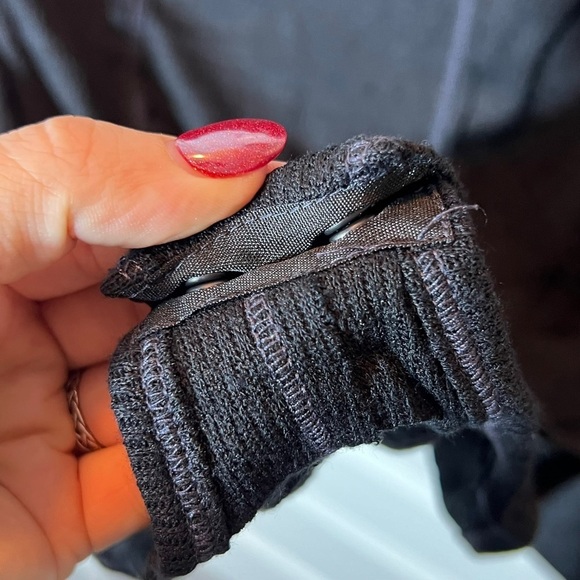 Free People Sloane Thermal Henley Bodysuit • NWT • Black • Small - Picture 6 of 8